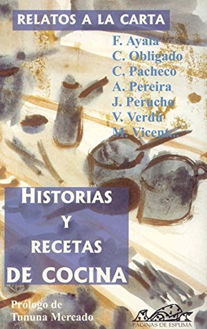 Obligado, Clara / Sáez de Ibarra, Javier et al. Relatos a la carta, historias y recetas de cocina. Páginas de Espuma SL, 2000.