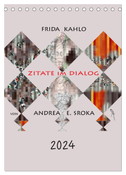 Frida Kahlo - Zitate im Dialog (Tischkalender 2024 DIN A5 hoch), CALVENDO Monatskalender