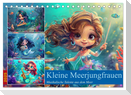 Kleine Meerjungfrauen (Tischkalender 2025 DIN A5 quer), CALVENDO Monatskalender