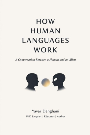 Dehghani, Yavar. HOW HUMAN LANGUAGES WORK - A Conversation Between a Human and an Alien. Independently published, 2026.