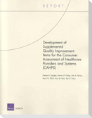 Development of Supplemental Quality Improvement Items for the Consumer Assessment of Healthcare Providers and Systems (Cahps)