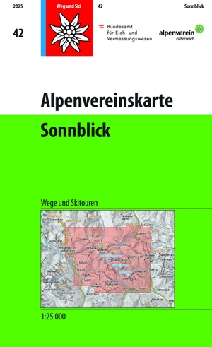 Alpenverein, Österreichischer. DAV Alpenvereinskarte 42 Sonnblick 1:25000 - Sonnblick. Deutscher Alpenverein, 2025.