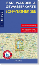 Rad-, Wander- und Gewässerkarte Schweiner See