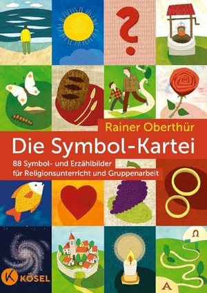 Oberthür, Rainer. Die Symbol-Kartei - 88 Symbol- und Erzählbilder für Religionsunterricht und Gruppenarbeit - Bildkarten, umfangreiches Begleitbuch, Kopiervorlagen. Kösel-Verlag, 2012.