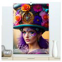 Hüte - fantasievoll und verrückt (hochwertiger Premium Wandkalender 2025 DIN A2 hoch), Kunstdruck in Hochglanz