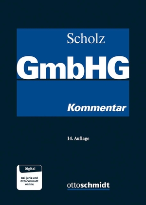 Bitter, Georg / Schmidt, Karsten et al. GmbH-Gesetz, Band I-III - Kommentar. Schmidt , Dr. Otto, 2026.