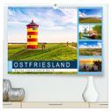 OSTFRIESLAND Weites Land hinterm Deich (hochwertiger Premium Wandkalender 2024 DIN A2 quer), Kunstdruck in Hochglanz