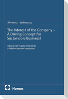 The Interest of the Company - A Driving Concept for Sustainable Business?