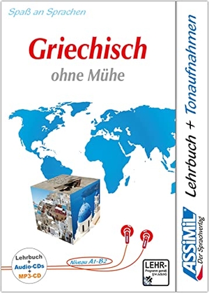 Assimil Gmbh (Hrsg.). ASSiMiL Griechisch ohne Mühe - Audio-Plus-Sprachkurs - Selbstlernkurs für Deutschsprechende  - Lehrbuch (Niveau A1-B2) + 4 Audio-CDs + 1 MP3-CD. Assimil-Verlag GmbH, 2017.