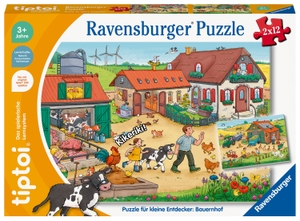 Ravensburger tiptoi 00136 Puzzle für kleine Entdecker: Bauernhof, Puzzle für Kinder ab 3 Jahren, für 1 Spieler. Ravensburger Spieleverlag, 2022.