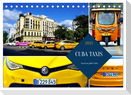 CUBA TAXIS - Havannas gelbe Flotte (Tischkalender 2025 DIN A5 quer), CALVENDO Monatskalender