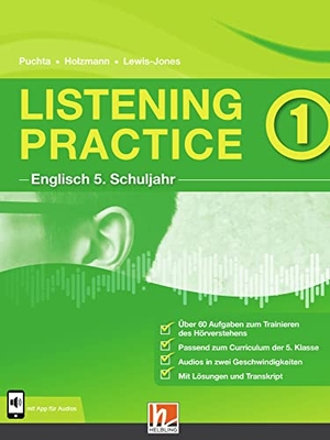 Puchta, Herbert / Holzmann, Christian et al. Listening Practice 1. Heft inkl. HELBLING Media App - Englisch Klasse 5. Ausgabe Deutschland. Helbling Verlag GmbH, 2021.