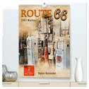 Route 66 - 2451 Meilen (hochwertiger Premium Wandkalender 2024 DIN A2 hoch), Kunstdruck in Hochglanz