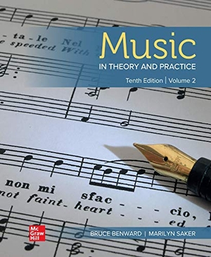 Benward, Bruce / Marilyn Saker. Music in Theory and Practice Volume 2. McGraw Hill LLC, 2020.