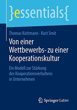 Smit, Kurt / Thomas Kottmann. Von einer Wettbewerbs- zu einer Kooperationskultur - Ein Modell zur Stärkung des Kooperationsverhaltens in Unternehmen. Springer Fachmedien Wiesbaden, 2018.