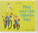 Paul und Opa fahren Rad