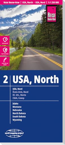 Reise Know-How Landkarte USA 02, Nord | USA North (1:1.250.000)