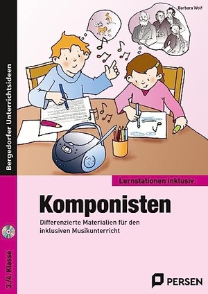 Wolf, Barbara. Komponisten - Differenzierte Materialien für den inklusiven Musikunterricht (3. und 4. Klasse). Persen Verlag i.d. AAP, 2017.