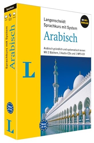 Langenscheidt Sprachkurs mit System Arabisch - Arabisch gründlich und systematisch lernen. Mit 2 Büchern, 3 Audio-CDs, 1 MP3-CD und MP3-Download. Langenscheidt bei PONS, 2024.
