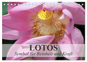 Lotos - Symbol für Reinheit und Kraft (Tischkalender 2024 DIN A5 quer), CALVENDO Monatskalender