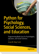 Python for Psychology, Social Sciences, and Education