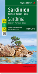 Sardinien, Straßen- und Freizeitkarte 1:150.000, freytag & berndt