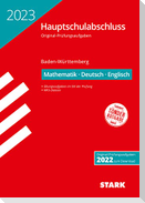 STARK Original-Prüfungen Hauptschulabschluss 2023 - Mathematik, Deutsch, Englisch 9. Klasse - BaWü