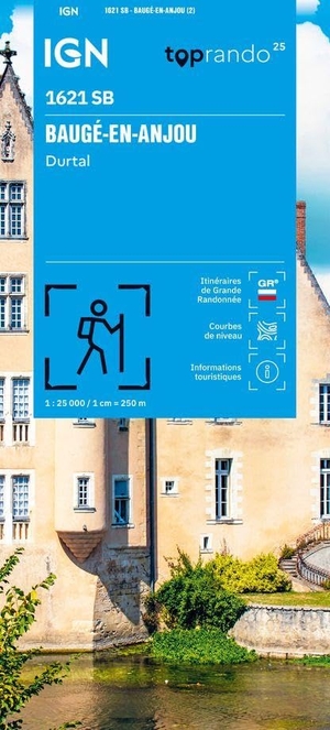 1621SB Baugé-en-Anjou - 1:25000. IGN Frankreich, 2026.