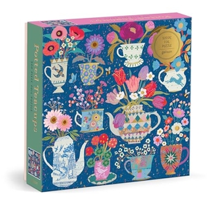 Victoria Ball Potted Teacups 500 Piece Foil Puzzle. Abrams & Chronicle Books, 2026.