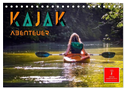 Kajak Abenteuer (Tischkalender 2024 DIN A5 quer), CALVENDO Monatskalender