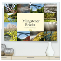 Müngstener Brücke - Landschaft rund um Solingen (hochwertiger Premium Wandkalender 2024 DIN A2 quer), Kunstdruck in Hochglanz