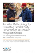An Initial Methodology for Evaluating Social Equity Performance in Disaster Mitigation Grants: The Building Resilient Infrastructure and Communities P