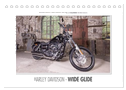 Emotionale Momente: Harley Davidson - Wide Glide / CH-Version (Tischkalender 2025 DIN A5 quer), CALVENDO Monatskalender