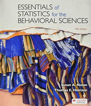 Nolan, Susan A / Thomas Heinzen. Essentials of Statistics for the Behavioral Sciences & Launchpad for Essentials of Statistics for the Behavioral Sciences (1-Term Access). Worth Publishers, 2020.