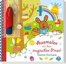 Ausmalen mit dem magischen Pinsel. Frohe Ostern!