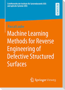 Machine Learning Methods for Reverse Engineering of Defective Structured Surfaces