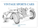 Vintage Sports Cars (Wandkalender 2024 DIN A3 quer), CALVENDO Monatskalender