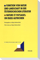Funktion von Natur und Landschaft in der österreichischen Literatur- Nature et paysages: un enjeu autrichien