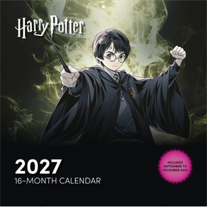 HARRY POTTER (FASHION) 2027 - Wandkalender 30x30 cm (30x60 cm geöffnet) mit Notizkalendarium und magischen Fashion-Artworks zu den Filmen. Pyramid Lizenzen, 2026.