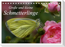 Große und kleine Schmetterlinge (Tischkalender 2025 DIN A5 quer), CALVENDO Monatskalender