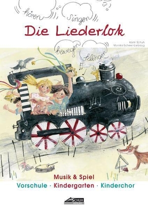 Schuh, Karin / Monika Scheer-Liebaug. Die Liederlok - Praxishandbuch mit Bilderkarten - Ein Praxishandbuch für die Musikerziehung in Kindergarten, Vorschule und Kinderchor. Schuh Verlag, 2010.