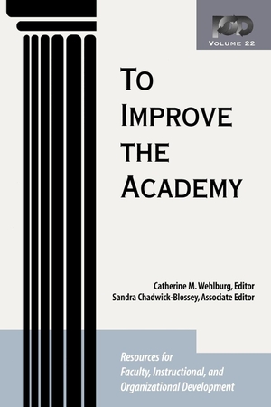 Wehlburg / Chadwick-Blosse. To Improve Academy Vol 22. John Wiley & Sons, 2003.