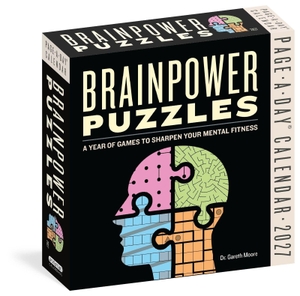 Moore, Gareth. Brainpower Puzzles Page-A-Day® Calendar 2027 - A Year of Games to Sharpen Your Mental Fitness. Workman Publishing, 2026.
