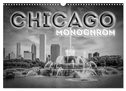 CHICAGO Monochrom (Wandkalender 2024 DIN A3 quer), CALVENDO Monatskalender