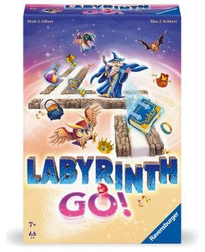 Gilbert, Brett / Max J. Kobbert. Labyrinth GO! - Gesellschaftsspiel & Brettspiel ab 7 Jahre. Ravensburger Spieleverlag, 2025.