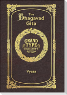 Large Print - The Bhagavad Gita - Grand Type Collector's Edition - Matte Hardcover with Dust Jacket