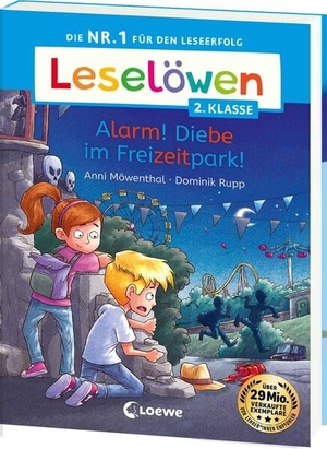Möwenthal, Anni. Leselöwen 2. Klasse - Alarm! Diebe im Freizeitpark! - Auf ins Leseabenteuer! - Die Nr. 1 für den Lesestart jetzt als praktische Broschurausgabe für unterwegs - Erstlesebuch für Kinder ab 6 Jahren. Loewe Verlag GmbH, 2026.