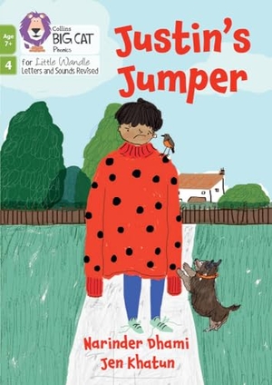 Dhami, Narinder. Justin's Jumper - Phase 4 Set 1. HarperCollins Publishers, 2024.