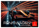 Rennwagen Fantasien (Wandkalender 2025 DIN A2 quer), CALVENDO Monatskalender