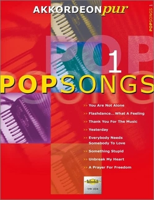 Kölz, Hans-Günther. Pop Songs 1 - "Akkordeon pur" bietet Spezialarrangements im mittleren Schwierigkeitsgrad. Musikverlag Holzschuh, 2000.